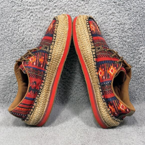 Twisted X Driving Moc Womens Size 9 Loafers Shoes Weave Red Multi WCL0008 - Picture 6 of 9